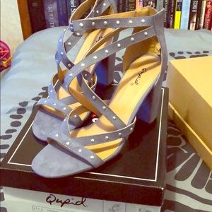 Moon Blue Suede Pumps